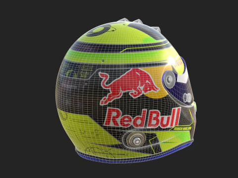 F1 Isack Hadjar Helmet 2025 3D Model