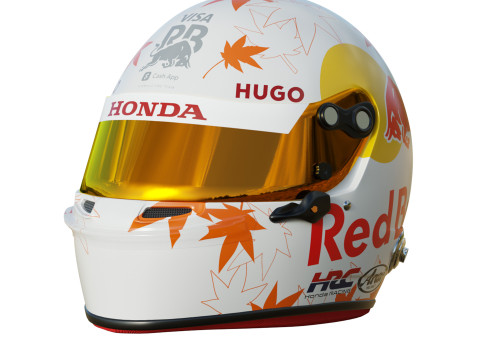 F1 Yuki Tsunoda Helmet 2025 Modello 3D
