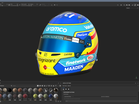 F1 Aston Martin Racing Suit 2025 Modello 3D