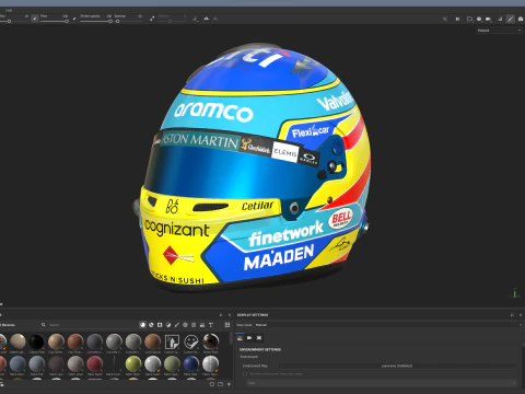 F1 Aston Martin Racing Suit 2025 3D Model