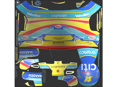 F1 Aston Martin Racing Suit 2025 3D Model