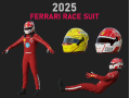 F1 Ferari Racing Suit 2025 3D Model