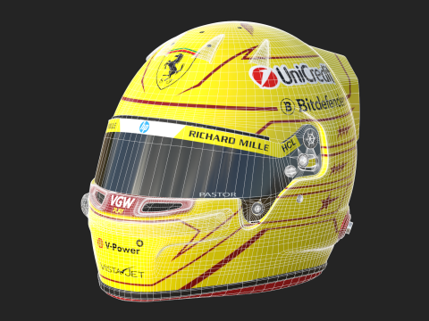 F1 Ferari Racing Suit 2025 3D 모델