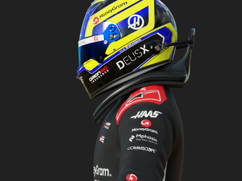 F1 Haas Racing Suit 2025 Modelo 3D