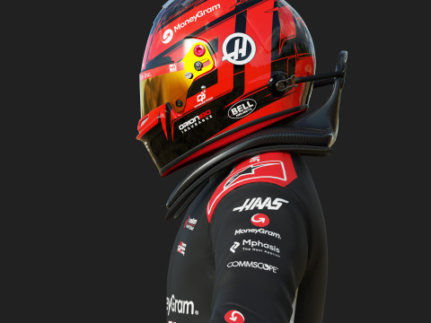 F1 Haas Racing Suit 2025 Modelo 3D