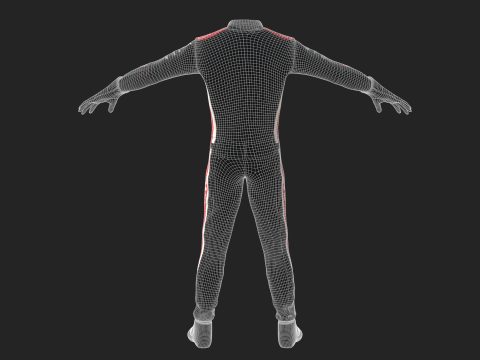 F1 Haas Racing Suit 2025 Modelo 3D