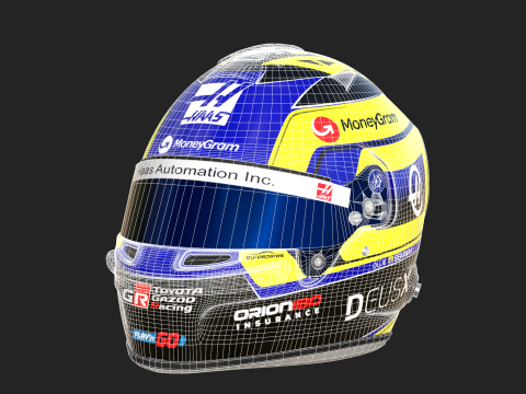 F1 Haas Racing Suit 2025 Modelo 3D