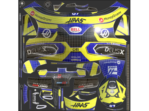 F1 Haas Racing Suit 2025 Modelo 3D