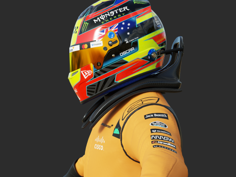 F1 McLaren Racing Suit 2025 3D 模型