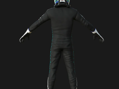 Tuta da gara F1 Mercedes 2025 Modello 3D