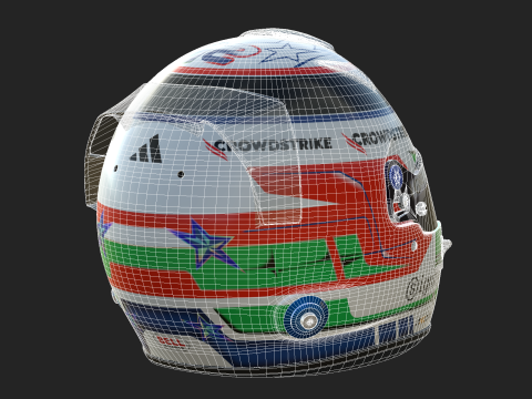 F1 Mercedes Racing Suit 2025 Modèle 3D