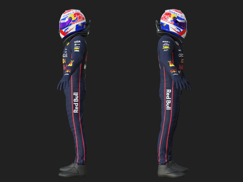 F1 Red Bul Racing Suit 2025 3D Model