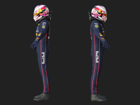 F1 Red Bul Racing Suit 2025 3D Model
