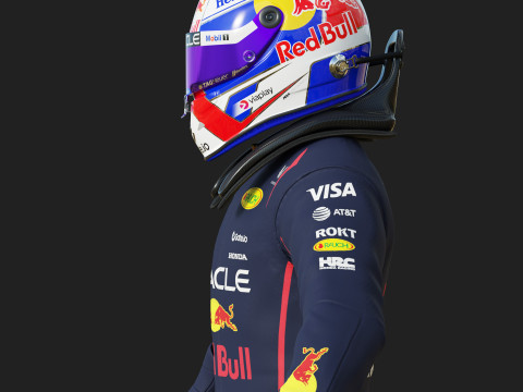 F1 Red Bul Racing Suit 2025 3D Model