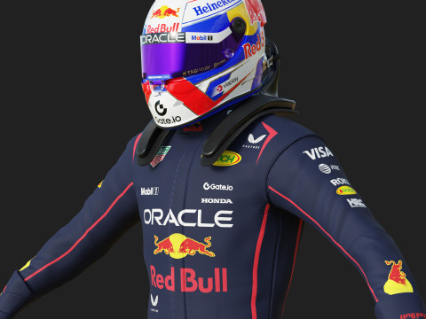 F1 Red Bul Racing Suit 2025 3D Model
