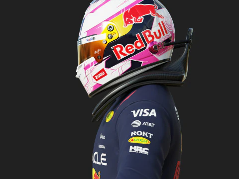Tuta da corsa F1 Red Bull 2025 Modello 3D