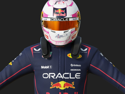 F1 Red Bul Racing Suit 2025 3D Model