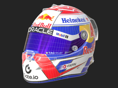 Tuta da corsa F1 Red Bull 2025 Modello 3D