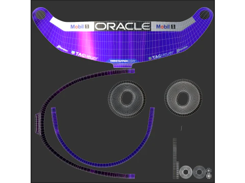 Tuta da corsa F1 Red Bull 2025 Modello 3D