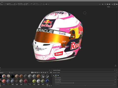 Tuta da corsa F1 Red Bull 2025 Modello 3D