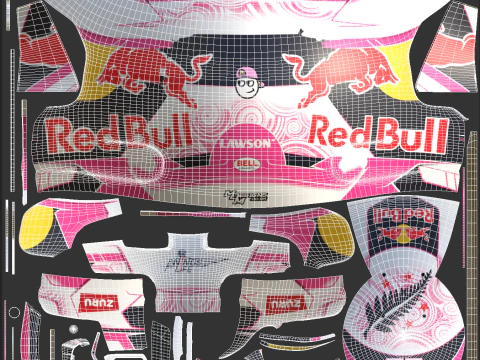 Tuta da corsa F1 Red Bull 2025 Modello 3D