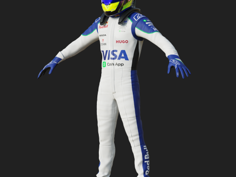 F1 VCARB Racing Suit 2025 3D Модель