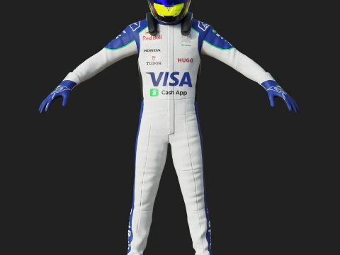 Tuta da gara F1 VCARB 2025 Modello 3D