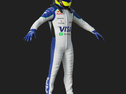 F1 VCARB Racing Suit 2025 3D Модель