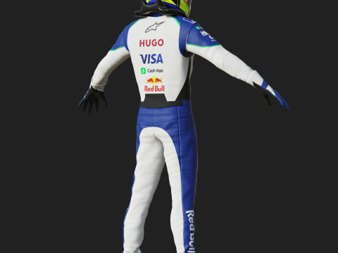 F1 VCARB Racing Suit 2025 3D Модель