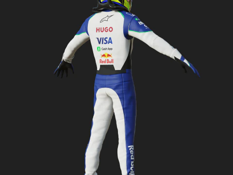 Tuta da gara F1 VCARB 2025 Modello 3D