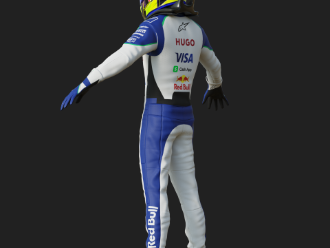 F1 VCARB Racing Suit 2025 3D Модель