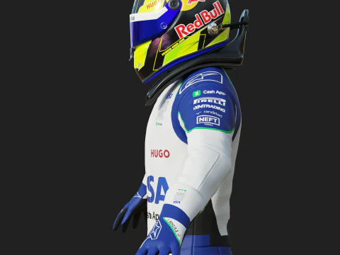 Tuta da gara F1 VCARB 2025 Modello 3D