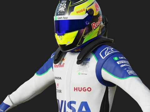 Tuta da gara F1 VCARB 2025 Modello 3D