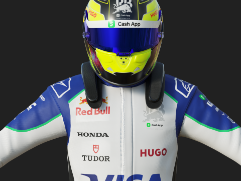 F1 VCARB Racing Suit 2025 3D Модель