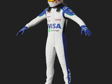 F1 VCARB Racing Suit 2025 3D Модель