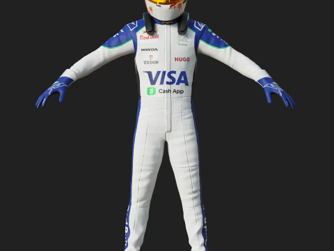 Tuta da gara F1 VCARB 2025 Modello 3D