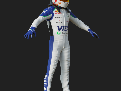 F1 VCARB Racing Suit 2025 3D Модель