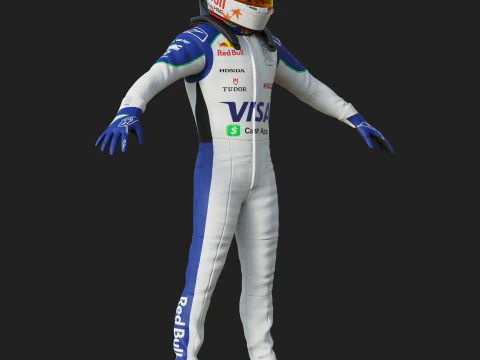Tuta da gara F1 VCARB 2025 Modello 3D