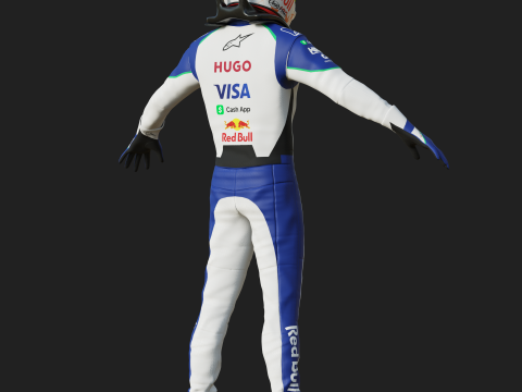 F1 VCARB Racing Suit 2025 3D Модель