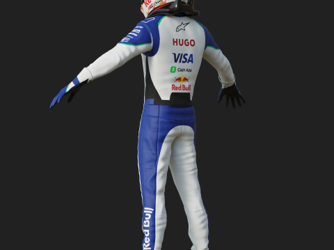 F1 VCARB Racing Suit 2025 3D Модель