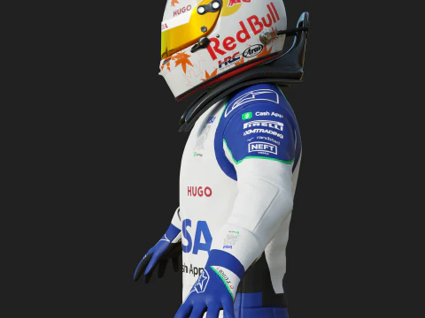 Tuta da gara F1 VCARB 2025 Modello 3D