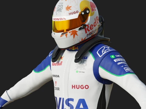 Tuta da gara F1 VCARB 2025 Modello 3D