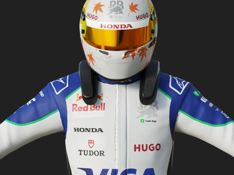 F1 VCARB Racing Suit 2025 3D Модель