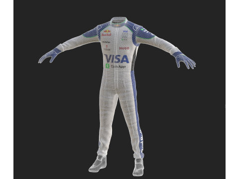 F1 VCARB Racing Suit 2025 3D Модель