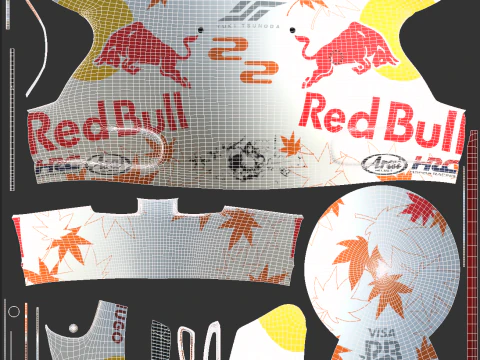 Tuta da gara F1 VCARB 2025 Modello 3D