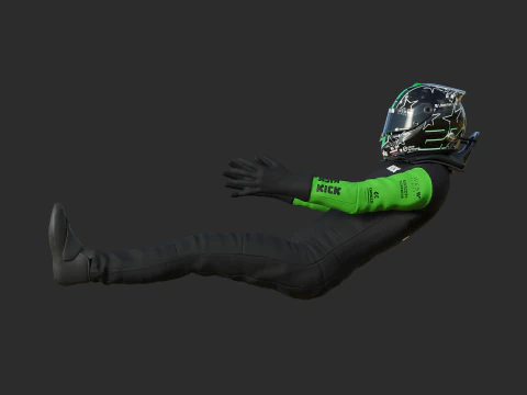 F1 Sauber Racing Suit 2025 3D Model