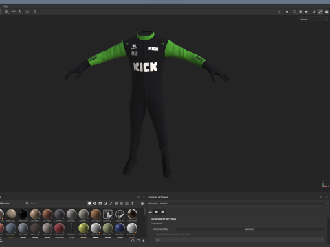 F1 Sauber Racing Suit 2025 Modello 3D