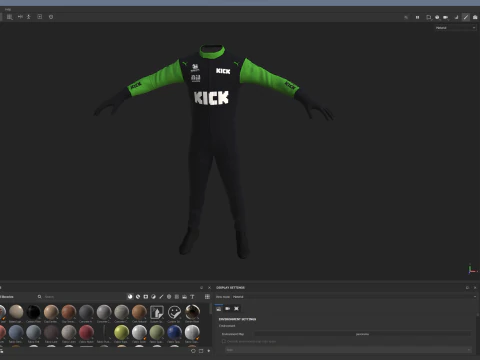 F1 Sauber Racing Suit 2025 3D Model