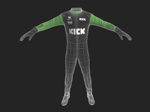 F1 Sauber Racing Suit 2025 3D Model
