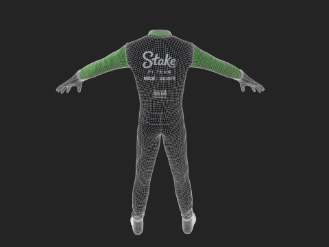 F1 Sauber Racing Suit 2025 Modello 3D
